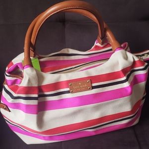 NWT Kate Spade Canvas Purse